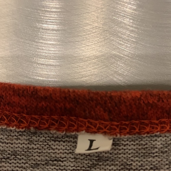 Striped Sweater Knit A-Line Dress Size L - Picture 7 of 8